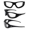 3 Pairs of MotoFrames Patriot Safety Motorcycle Glasses with Clear, Yellow, Smoke Lenses - 2 of 4
