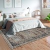 Washable Rug Distressed Vintage Medallion Rug with Non Slip Backing - 4 of 4