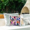 Stupell Industries Peace Fashion & Dancing Outdoor Decorative Throw Pillow, 18 x 18 - 3 of 3