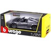 Porsche 918 Spyder Gray Metallic 1/24 Diecast Model Car by Bburago - 3 of 3