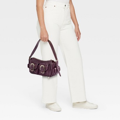 Сумки Universal Thread Cargo Buckle Pocket Shoulder - Universal Thread™ Dark Red — фото 2