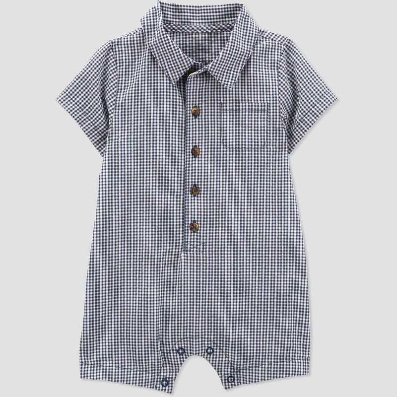 Carter's Just One You® Baby Boys' Seersucker Top & Bottom Set - Blue/White, 3 of 6