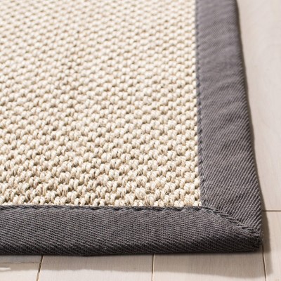 Handmade Tufted Marble Dark Grey Non-Slip Rectangular Rug 6' x 9'