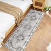 Area Rug Washable Medallion Rug Non Slip Non Shedding Traditional Floor Carpet Foldable Low Pile Thin Soft Distressed Accent Rug for Living Room - 3 of 4