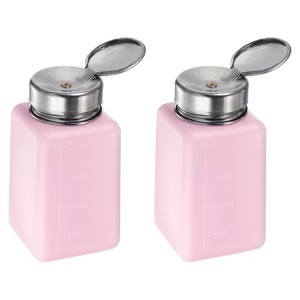 Unique Bargains Alcohol Liquid Nail Polish Remover Press Pumping Dispenser Empty Bottle 2 Pcs - 1 of 4