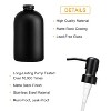 BRINJOY Glass Soap Dispenser, 15oz Black Soap Bottle with Pump for Kitchen and Bathroom 2 Pack - 4 of 4