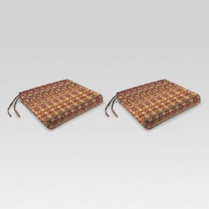19" x 17" 2pk Outdoor Square Seat Pads - Jordan Manufacturing - 1 of 3