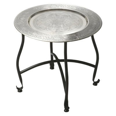 Butler Specialty Moroccan Metal Tray Table Metalworks