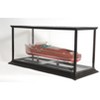 Tabletop Display Case with Front Access – Mahogany Finish - Fits 28" Tall Ships, Plexiglass Panels By Old Modern Handicrafts - 2 of 4