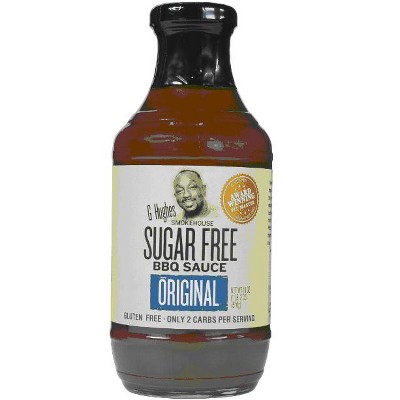 G Hughes Smokehouse Sugar-Free BBQ Sauce, Original, 18 oz (Pack of 4)