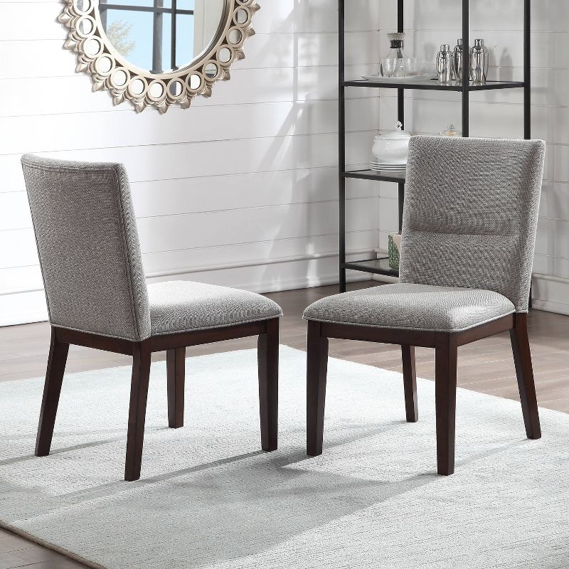 5pc Amalie Dining Set Brown/Beige Chairs - Steve Silver Co., 4 of 9