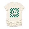 Simply Sage Market Women's Checkered Christmas Smiley Short Sleeve Graphic Tee - 2 of 4