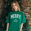 Merry Mama Retro Christmas T-Shirt, Matching Family Holiday Tee | OrnamentallyYou - 4 of 4