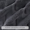 Soft Plush Faux Wool Velvet Pillow Covers, 16x16 Inch Decorative Boho Cushion Cases for Sofa, Chair, Bed, Car - Grey - 2 of 4