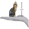 Old World Christmas Glass Blown Ornament, Tabby Cat - 3 of 3
