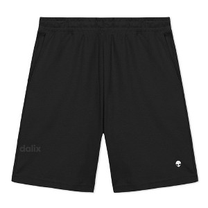 Dalix Lil Alien Gym Short Sport Embroidered Casual Pocket Mesh Drawcord Waist Mens - 1 of 4