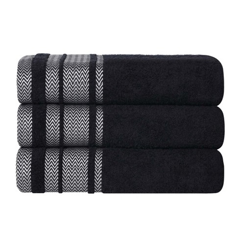 Cotton Medium Weight Bath Towel Set of 3 by Blue Nile Mills - image 1 of 4