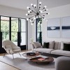 BAOURE Black Sputnik Chandeliers Farmhouse 40.76 in 24-Light Mid Century Modern Pendant Light Vintage Industrial Ceiling Hanging for Dining Room - 3 of 4