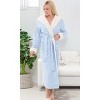 ADR Women's Robe Plush Fleece with Hood, Full Length Hooded Bathrobe Woman - 2 of 4