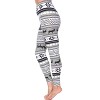 Women's One Size Fits Most Printed Leggings - One Size Fits Most - White Mark - 2 of 3