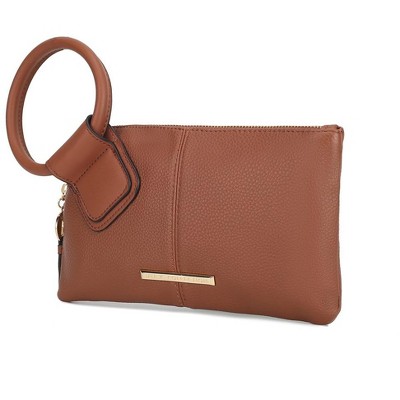 MKF Collection Luna Vegan Leather Women's Clutch/Wristlet by Mia K