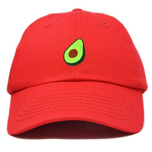 Casquette Baseball Vintage Avocado Logo - Velours Côtelé Corail - Taille Réglable