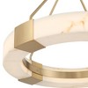 Possini Euro Design Possini Euro Vana 28 1/2"W Gold and Faux Alabaster LED Ring Chandelier - 3 of 4