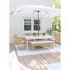Milan Fringe 6.5 X 10 Ft Rectangle Crank Umbrella - PAT8308 - Safavieh - 4 of 4