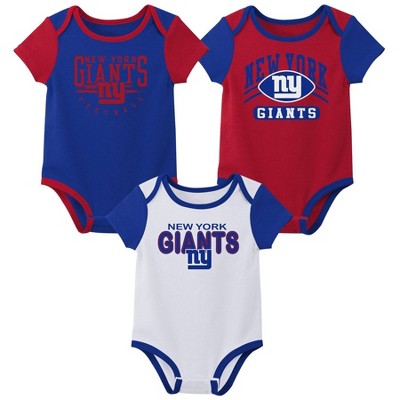 Image of NFL New York Giants Infant Boys' 3pk White Bodysuit - 6-9M
