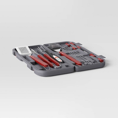 Photo 1 of 17pc Stainless Steel BBQ Tool Set - Room Essentials