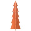 Aghana Digitals Rustic Solid Pine Wood Christmas Tree, 112cm Wax Brown - DIY-Friendly Festive Decor - 4 of 4