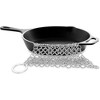 Bruntmor 18/10, 8 x 8 304 Stainless Steel Chainmail Scrubber, for Cast  Iron Pans and Pots and More Cookware