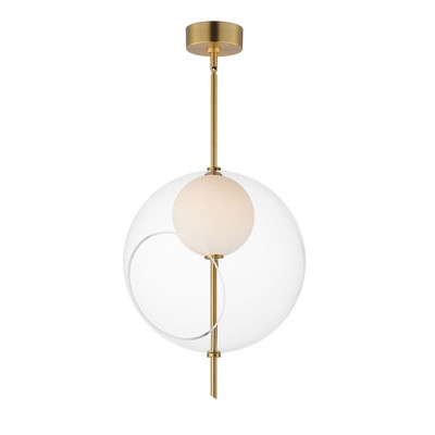 ET2 Lighting Martini 1 - Light Pendant in  Natural Aged Brass
