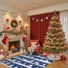 Christmas Area Rugs, Christmas Rugs with Xmas Tree Reindeer Snowflake for Holiday Decor,Low Pile Washable Rug for Dining Room, Bedroom - 3 of 4