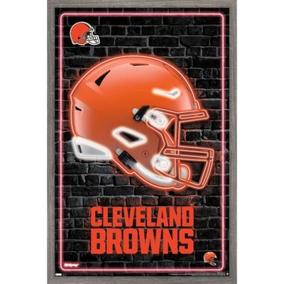 Trends International Nfl Cleveland Browns - Myles Garrett 21 Framed Wall  Poster Prints Barnwood Framed Version 14.725 X 22.375 : Target