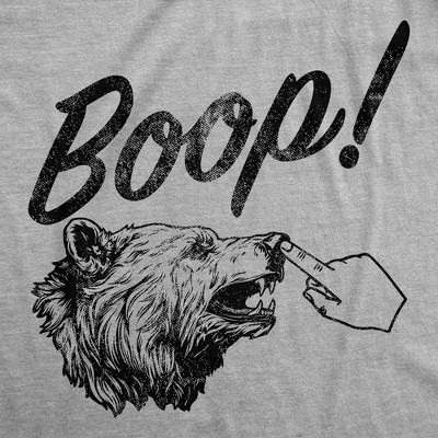 Мужские футболки Crazy Dog T-Shirts, Inc. Mens Funny T Shirts Boop Sarcastic Bear Graphic Novelty Tee for Men - Crazy Dog Men's T Shirt for Animal Lovers Light Grey L — фото 2
