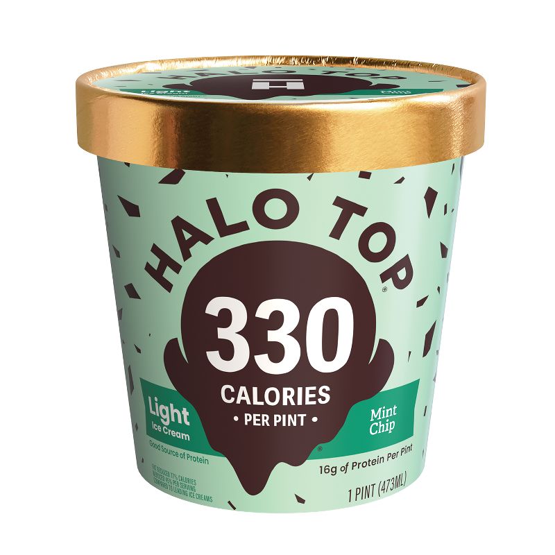Halo Top Mint Chip Ice Cream - 16oz, 1 of 8