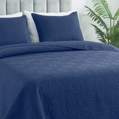 HYLEORY Quilt Set - Soft Lightweight Quilts Reversible Quilted Bedspreads 2 Piece (1 Quilt, 1 or 2 Pillow Sham)