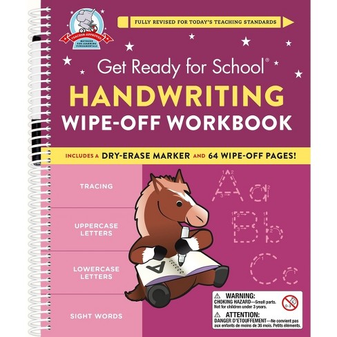 Get Ready For School: Handwriting Wipe-off Workbook - By Heather