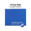 Staples Hanging File Folders 5-Tab Letter Size Blue 25/Box (163501) TR163501 - 3 of 4