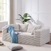 Modern 2-3 Seat Sofa, Contemporary Sofa Couch for Living Room Bedroom, No Assembly Required, Off-White - 3 of 4