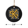 Kennesaw State Owls Logo Porcelain Holiday Christmas Tree Ornament - 3 of 4