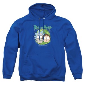 Rick And Morty Floating Heads Adult Pull-Over Hoodie - 1 of 4