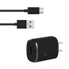 Just Wireless 2.4A/12W 1-Port USB-A Home Charger with 6' TPU Type-C to USB-A Cable - Black - image 2 of 4