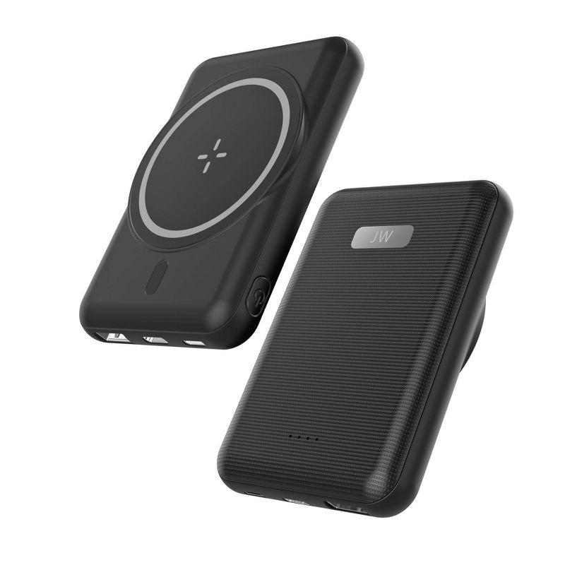Just Wireless 5000mAh Dual Port Portable Power Bank - Black, 6 of 9
