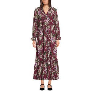 Lands' End Women's Chiffon Midi Dress - 1 of 4