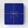 30" 25 sq ft Christmas Roll Wrap Solid Blue - Wondershop™ - 2 of 3