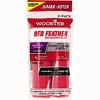 Wooster 4.5" Jumbo-Koter Red Feather 1/4" Nap Closed-End 2-Pack Roller Cover # RR311-4.5 - 3 of 3