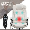 6 Point Executive Office Chair with Heat, Velvet High Back Vibrating Massage Office Chair - 4 of 4