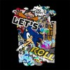 Bioworld Sonic The Hedgehog Let's Roll Modern Street Art Youth Black Crew Neck Sweatshirt - 2 of 3